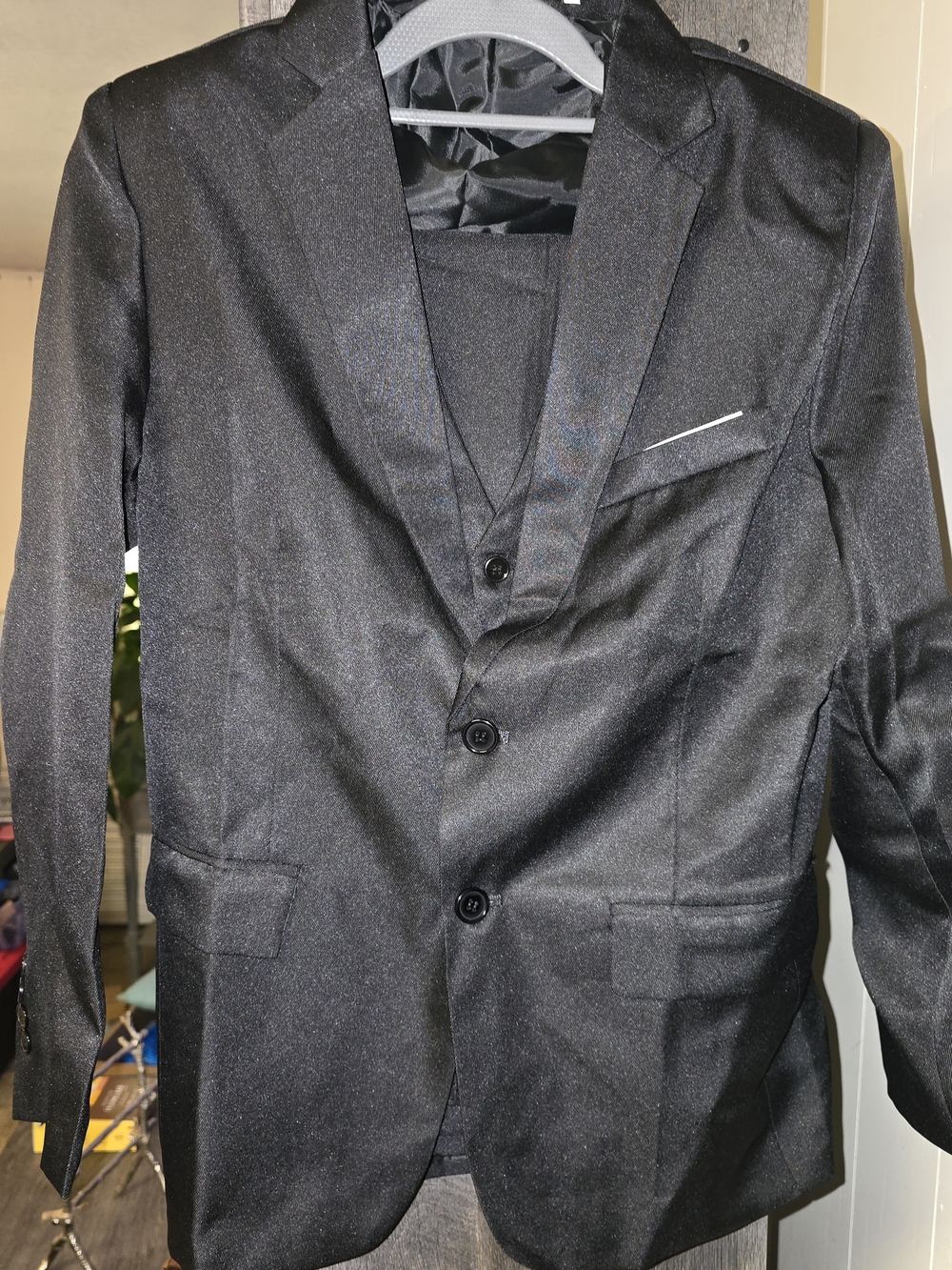 Boys Black 3 Piece Suit